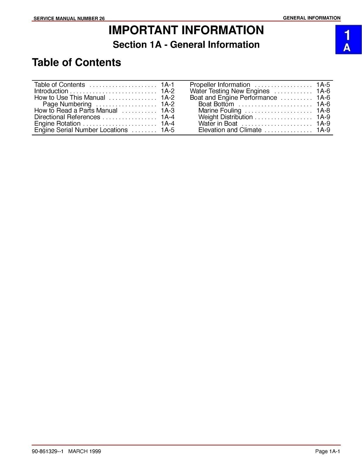 MERCURY MERCRUISER NO. 26 MARINE ENGINE GM 4 CYL 3.0L SERVICE MANUAL , SECURED
