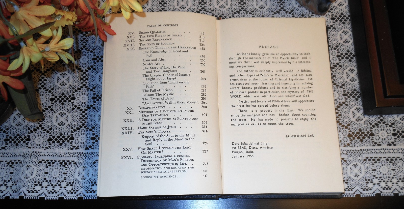 MYSTIC BIBLE by Dr. Randolph Stone Radha Soami Satsang Beas India (7th Ed. 1982)