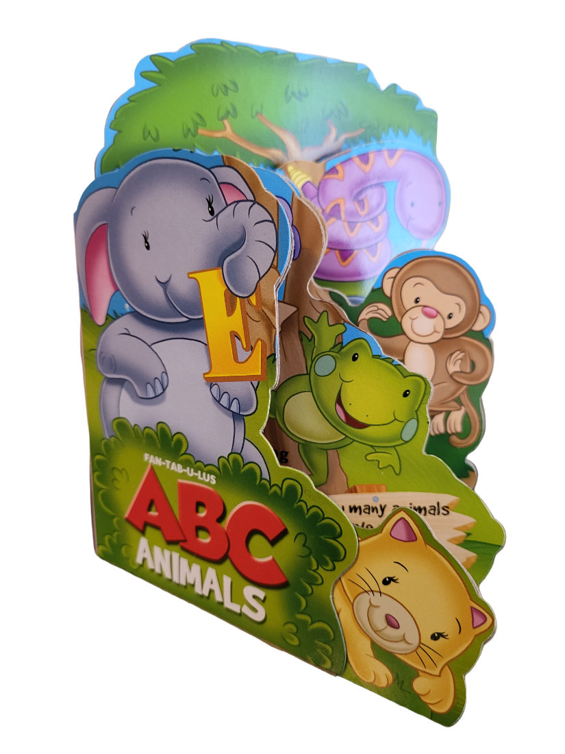 Vision St. Fan-Tab-U-Lus Board Book – New – ABC Animals