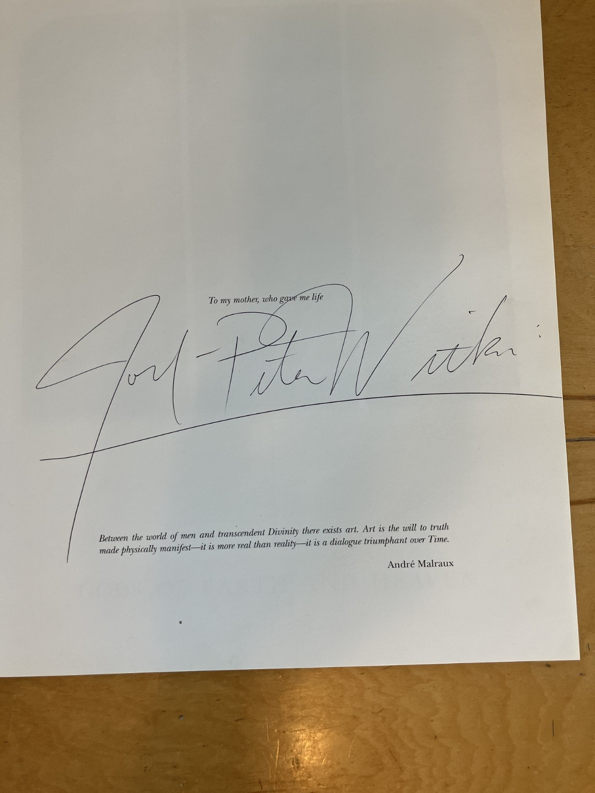 Gods of Earth and Heaven Joel-Peter Witkin 1991 Limited 2nd Ed. Signed Copy