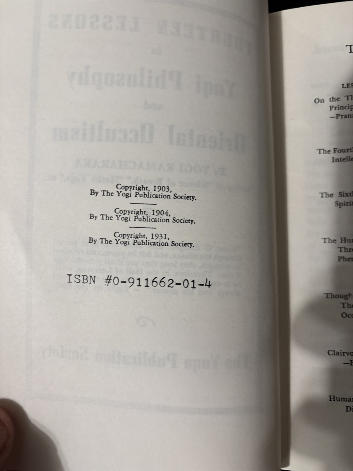 Fourteen Lessons in Yogi Philosophy by Yogi Ramacharaka