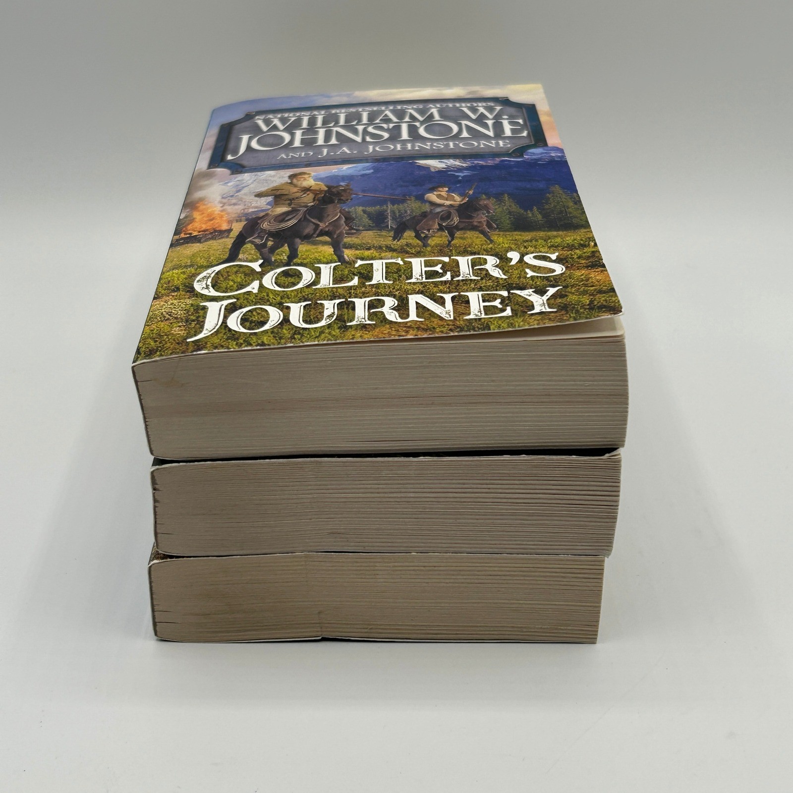BUNDLE Johnstone 3 Western Fiction Book Lot Paperback Cowboy Action Adventure