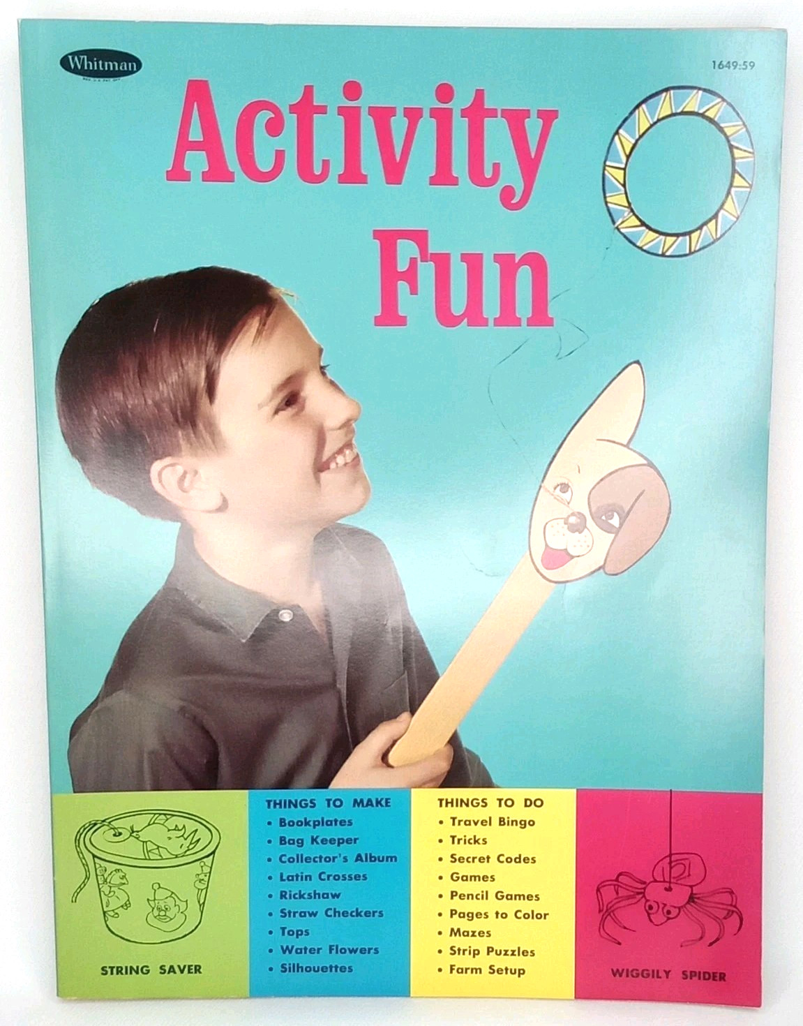 Vintage 1968 Activity Fun Book Hazel Hoecker Whitman Publishing Paperback Unused