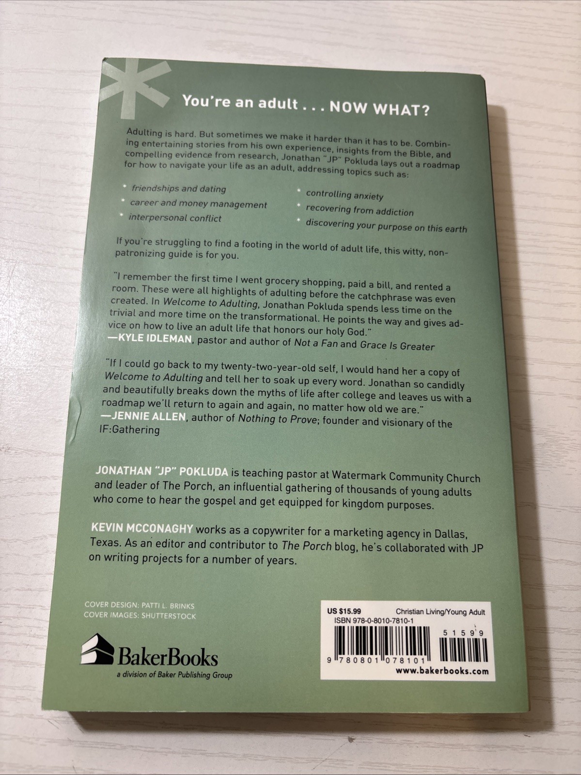 Welcome to Adulting Jonathan JP Pokluda Christian Faith Finances Paperback
