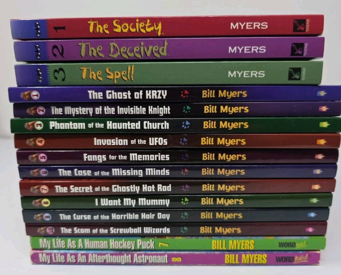 Lot of 15 Bill Myers Books BLOODHOUNDS, INC. 1-10, My Life As… Forbidden Doors