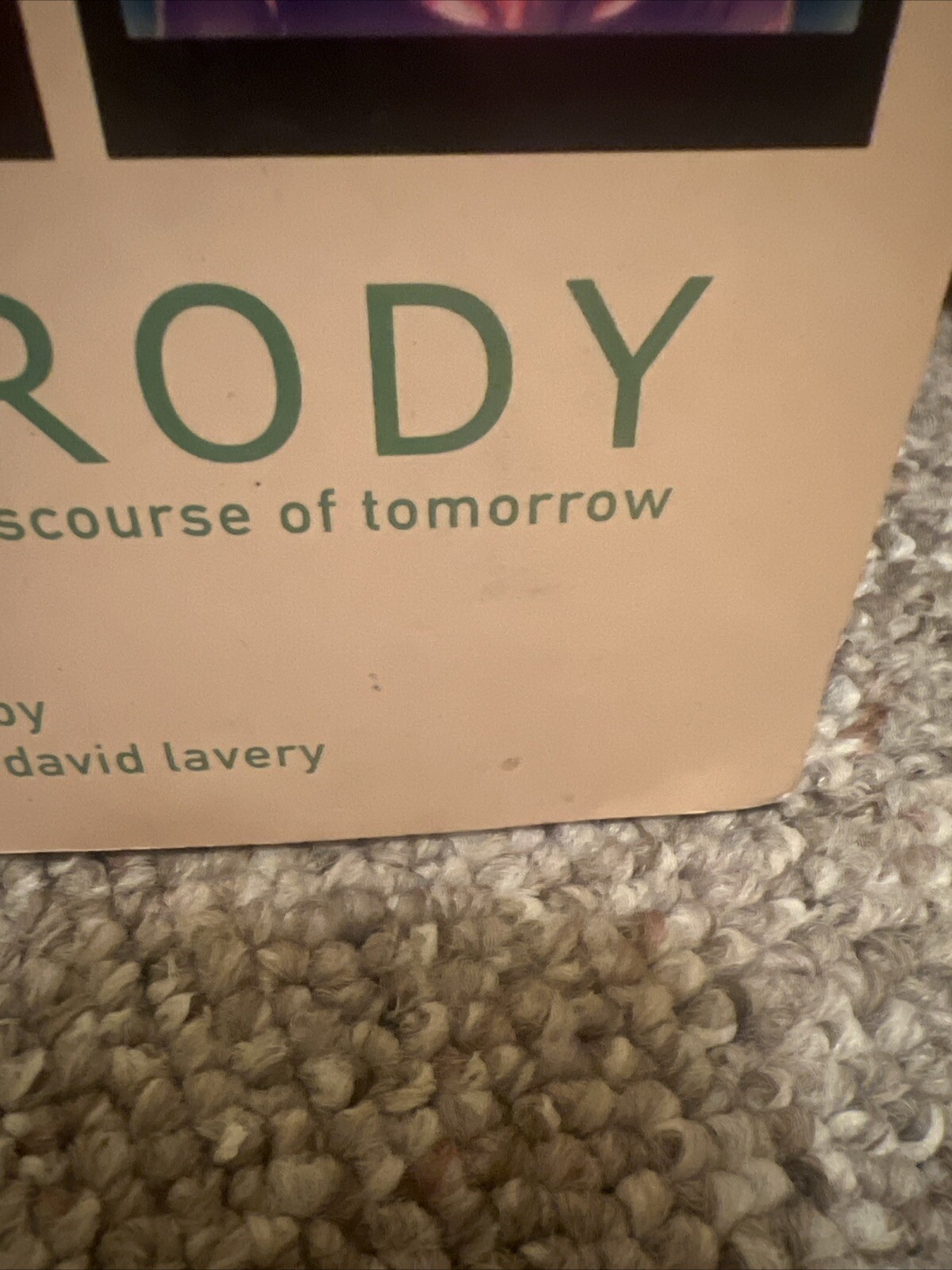 Teleparody : Predicting – Preventing the TV Discourse of Tomorrow by David Laver