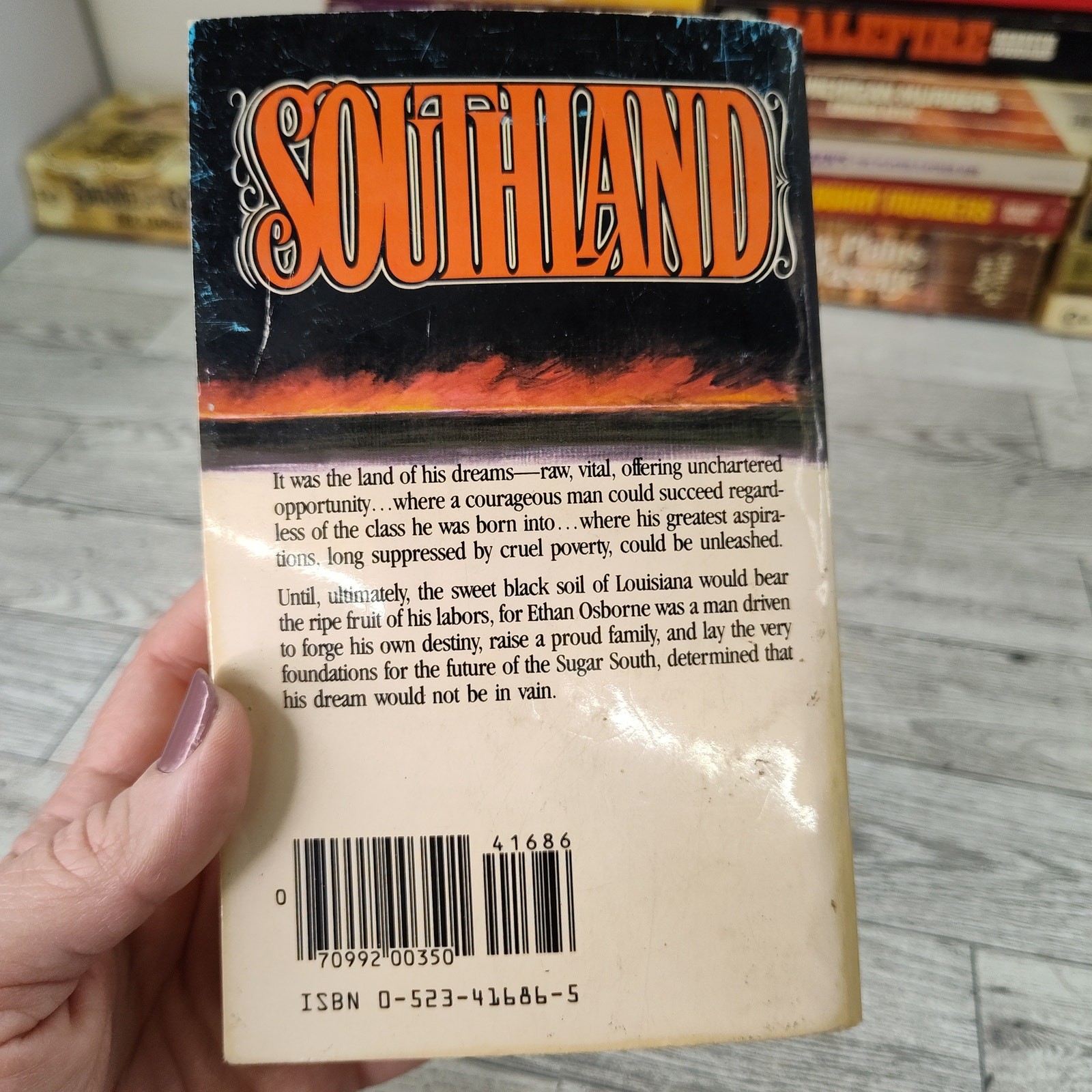 Southland Amanda Carlisle 1982 Pinnacle 1st Print Paperback Historical Fiction
