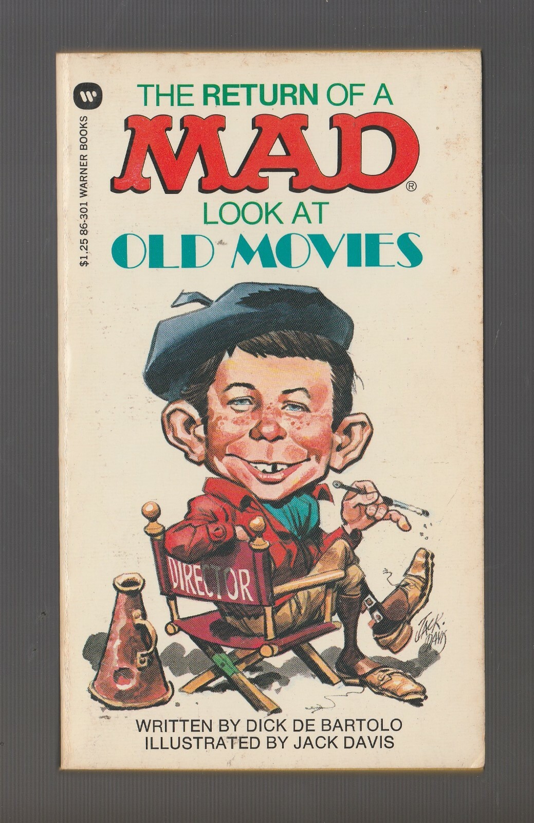 1977 MAD LOOK AT OLD MOVIES Jack Davis VG+ 4.5 1st Warner Paperback / Fisherman