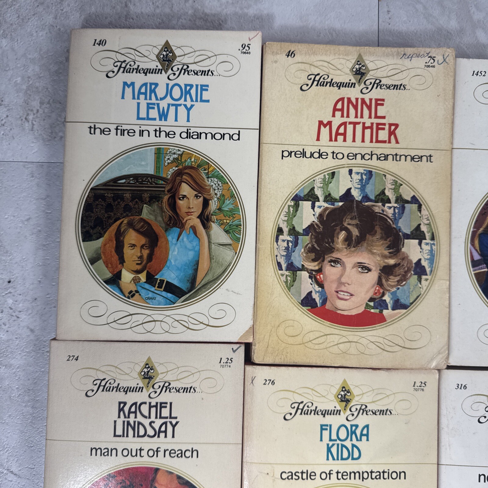 Lot of 20 Harlequin Presents Romance Paperback Books Vintage 1496