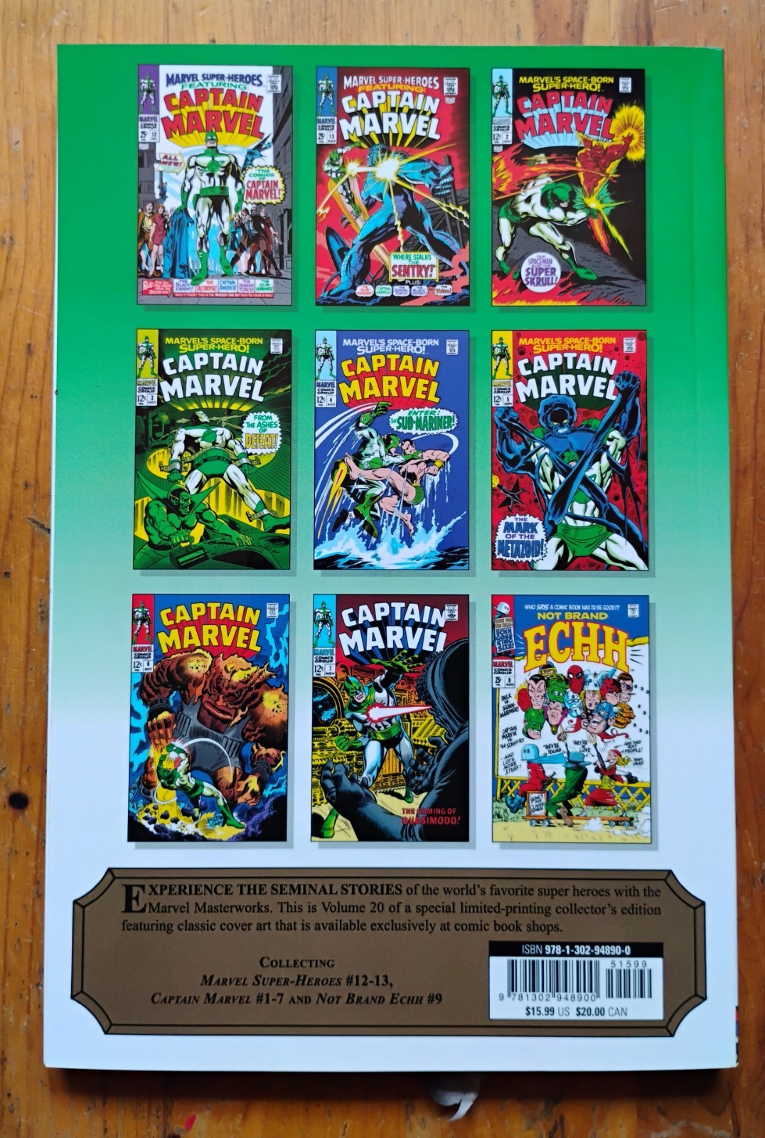 Mighty Marvel Masterworks Presents Captain Marvel Vol 1 Roy Thomas 2022 PB