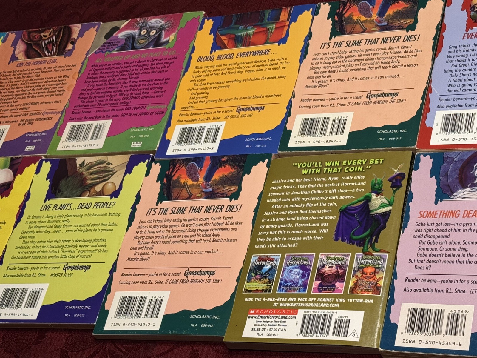 R.L. STINE GOOSEBUMPS LOT 17 BOOKS USED PRE OWNED PRE LOVED (READ DESCRIPTION) !