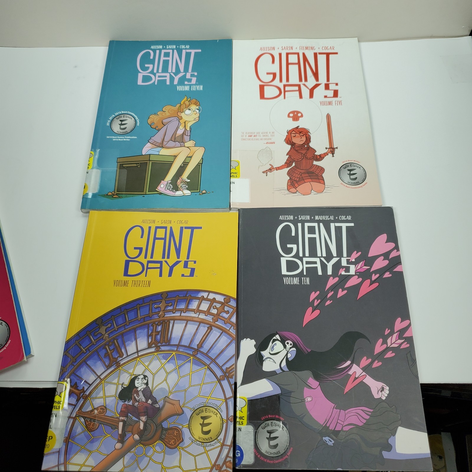 Giant Days Lot Of 10 Allison Graphic Novels Paperback Ex Library Set
