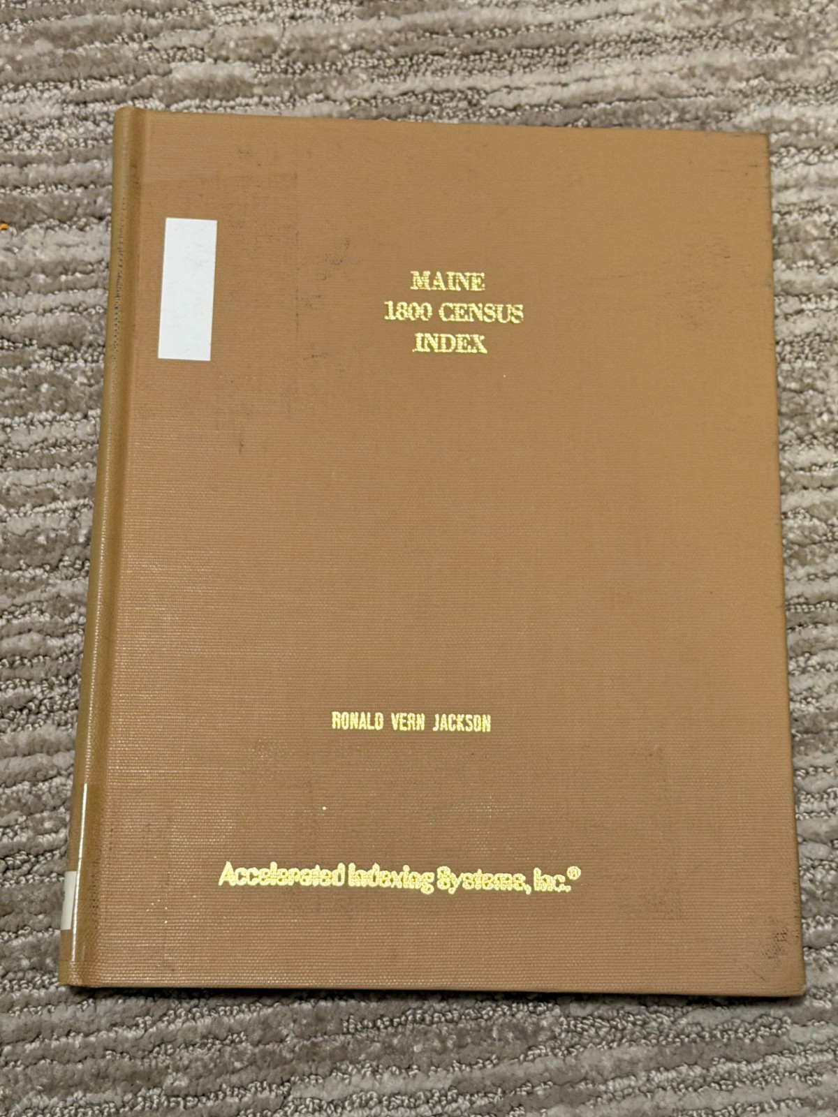 1790-1820 Vintage Census Books by Ronald Vern Jackson
