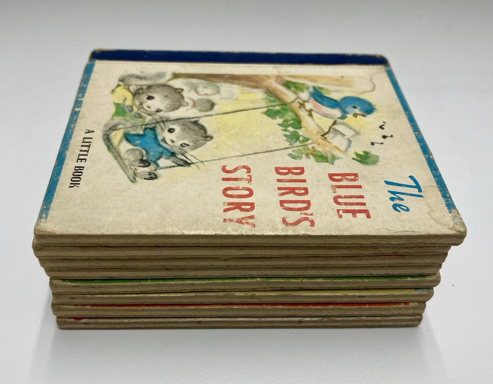 Vintage 1940s Miniature 4″ Children’s Book Lot A Little Book & Lollipop Book (8)