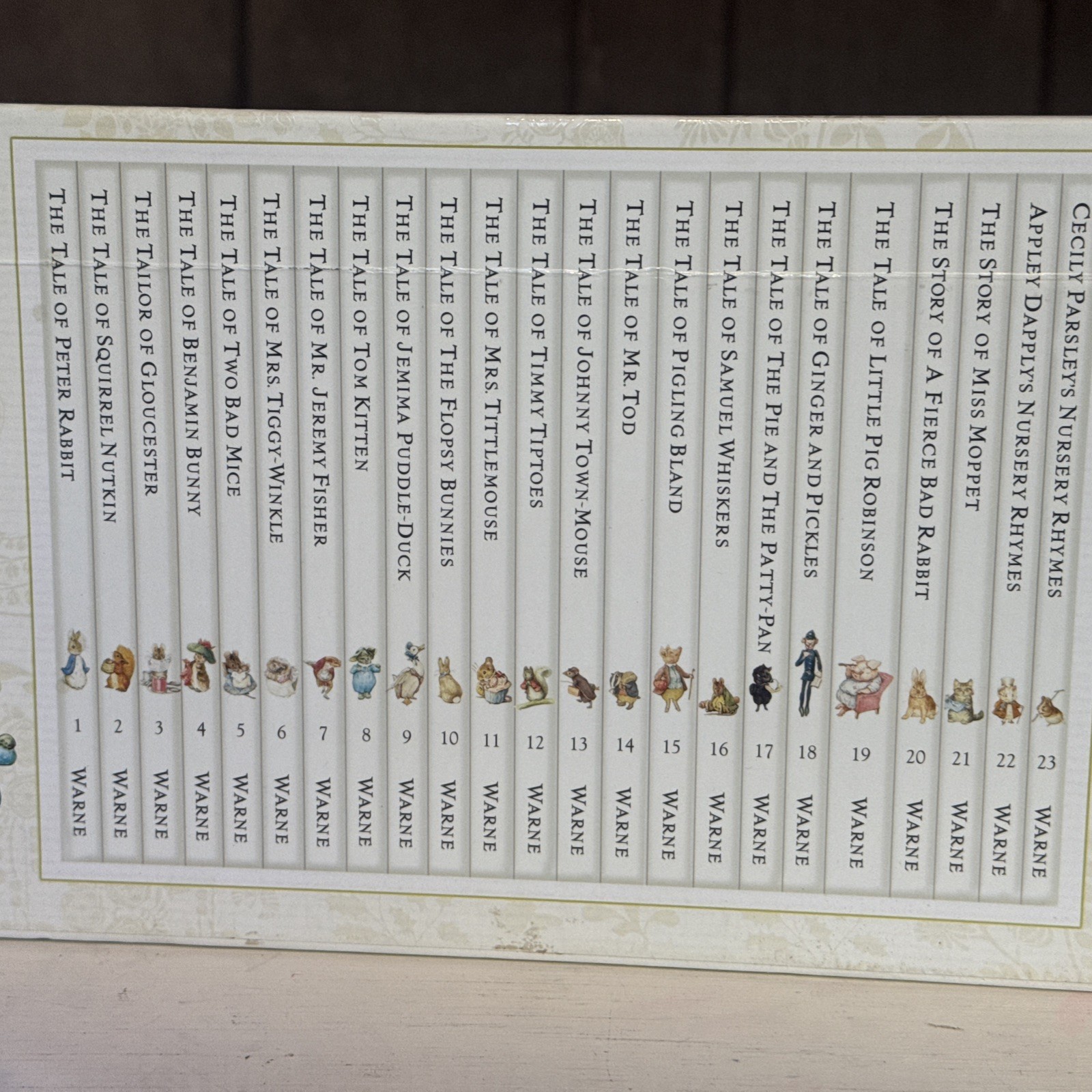 Beatrix Potter World Of Peter Rabbit Tales Complete Collection 1-23 Book Set Box