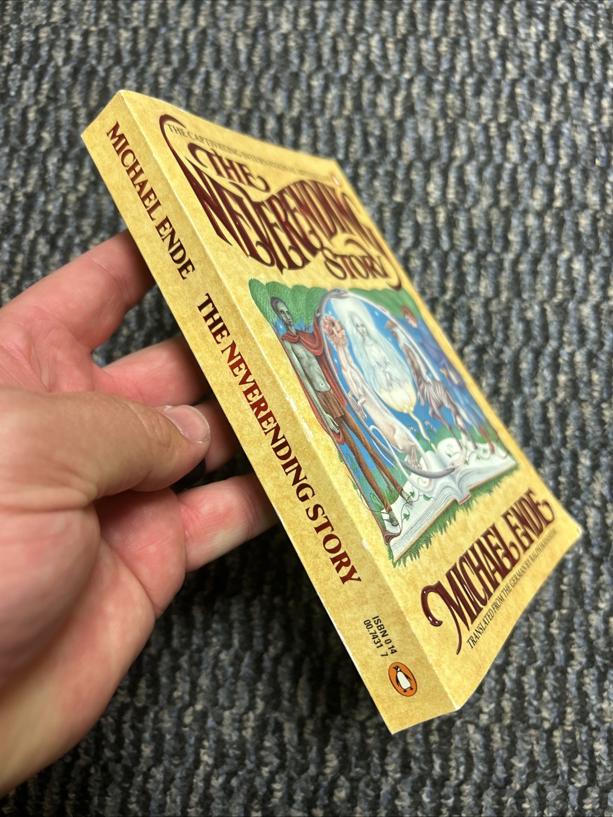 The Neverending Story Michael Ende 1984 ILLUSTRATED Fantasy Penguin VTG PBVG