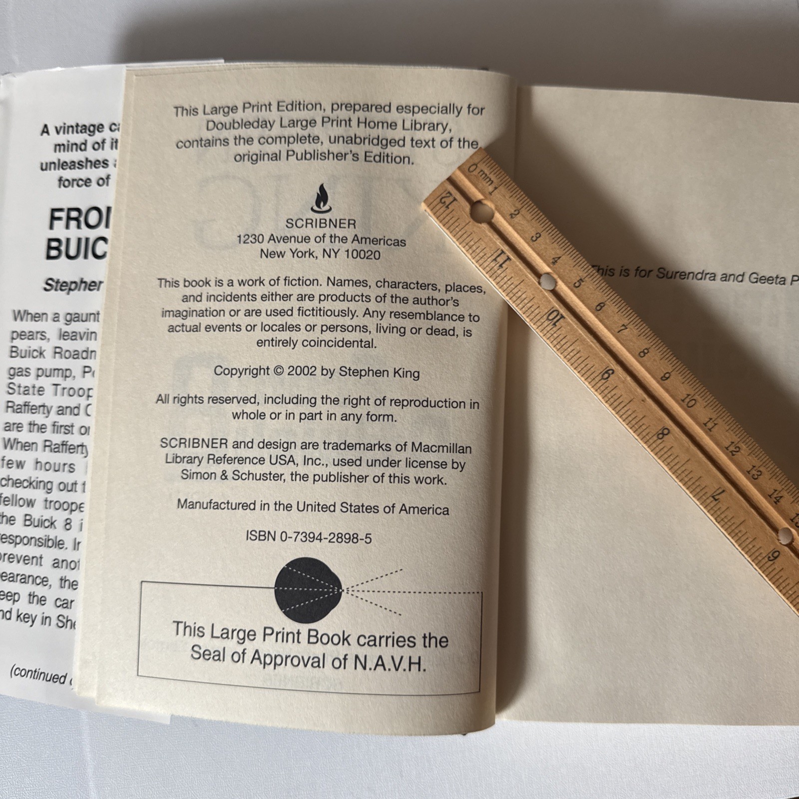 From A Buick 8 by Stephen King – First Edition w/ Facsimile Signed Poster HC/DJ