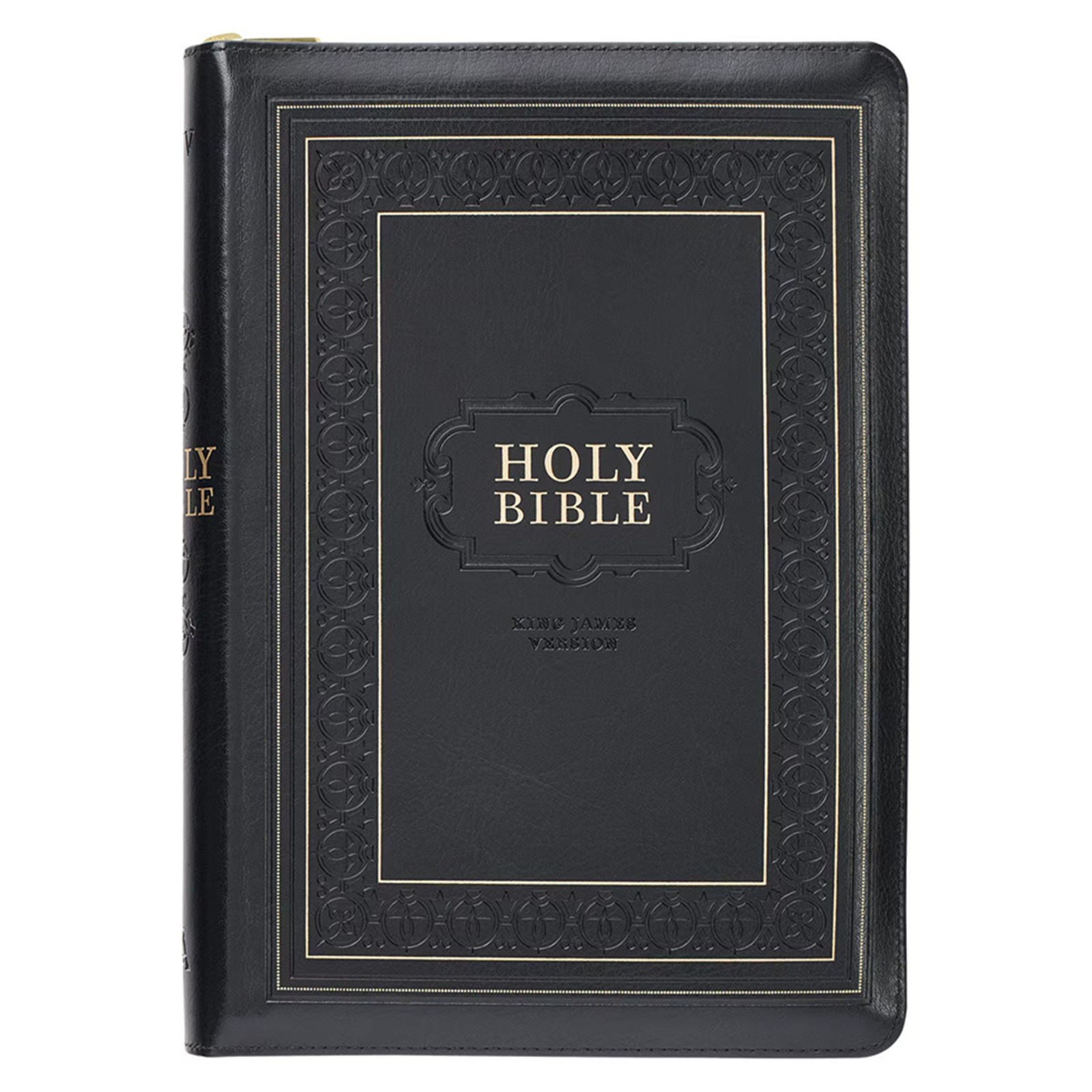 KJV Giant Print Bible Black with Zipper Faux Leather BRAND NEW in Shrink Wrap!!!
