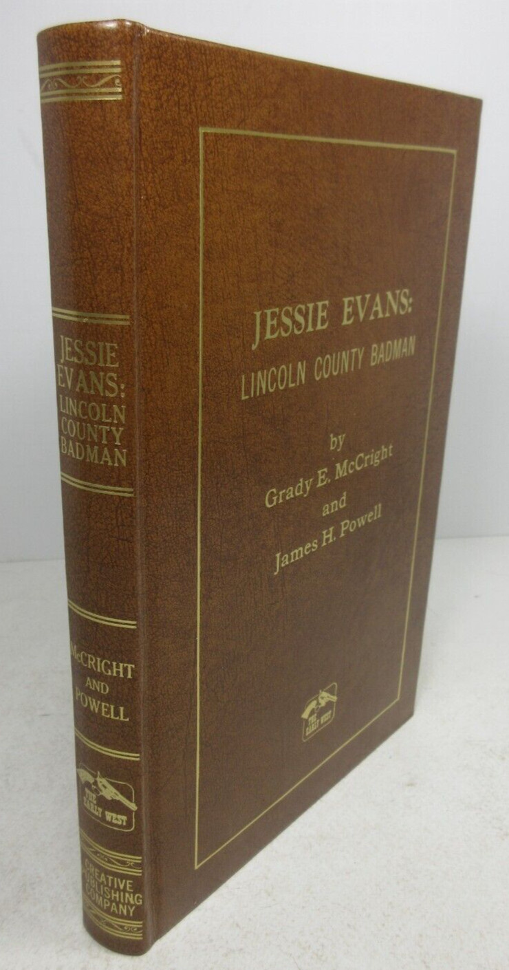 SIGNED LIMITED ED „JESSIE EVANS: LINCOLN COUNTY BADMAN“ McCright Powell Leather