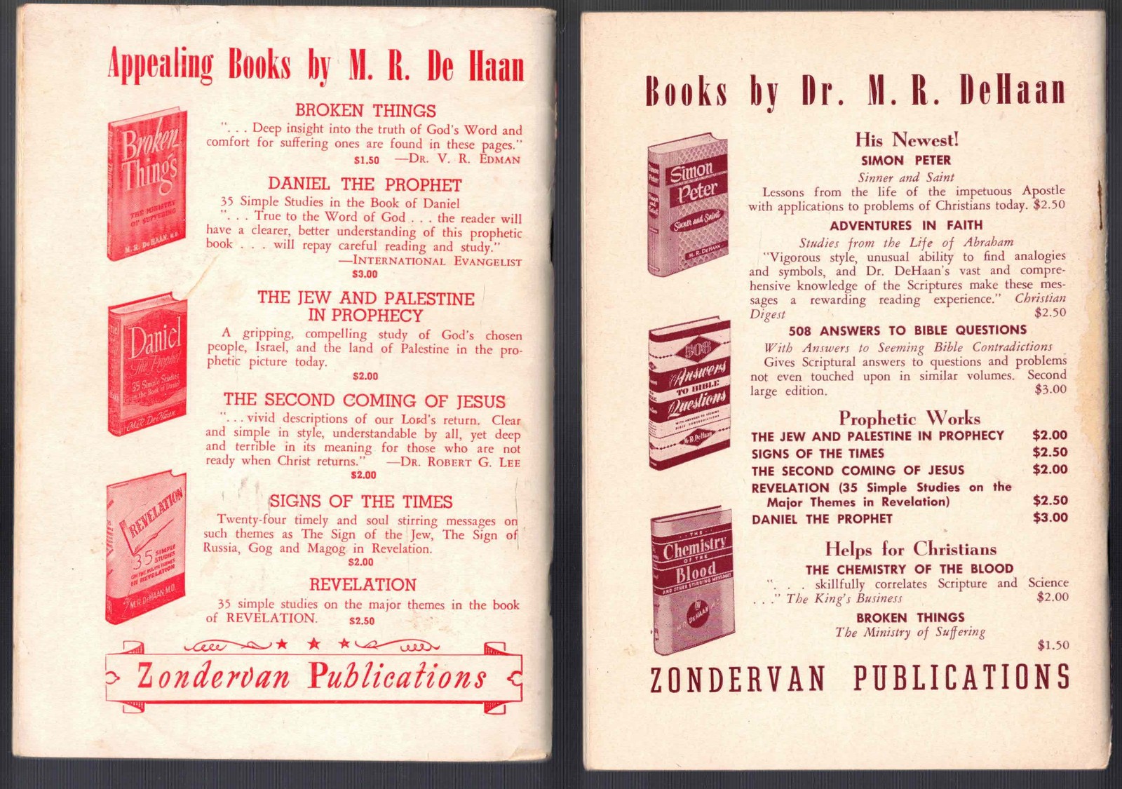 A Rare Lot of 4 Vintage Gospel Booklets by Herbert Lockyer