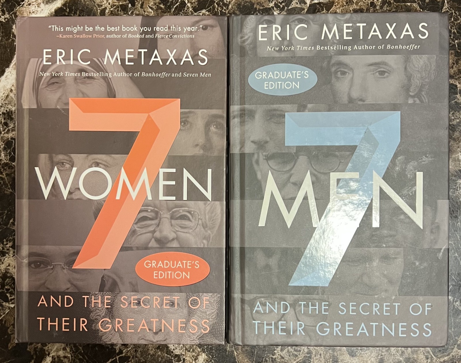 Book Lot of 2 by Eric Metaxas – 7 Men & 7 Women – Like New