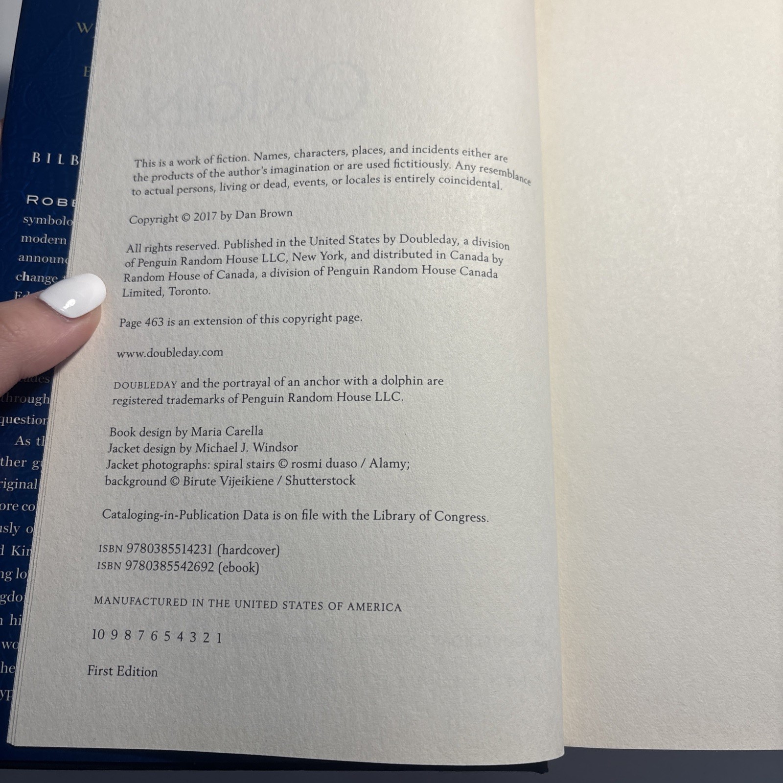 Origin: A Novel Hardcover 2017 Book w/DJ By Dan Brown FIRST EDITION