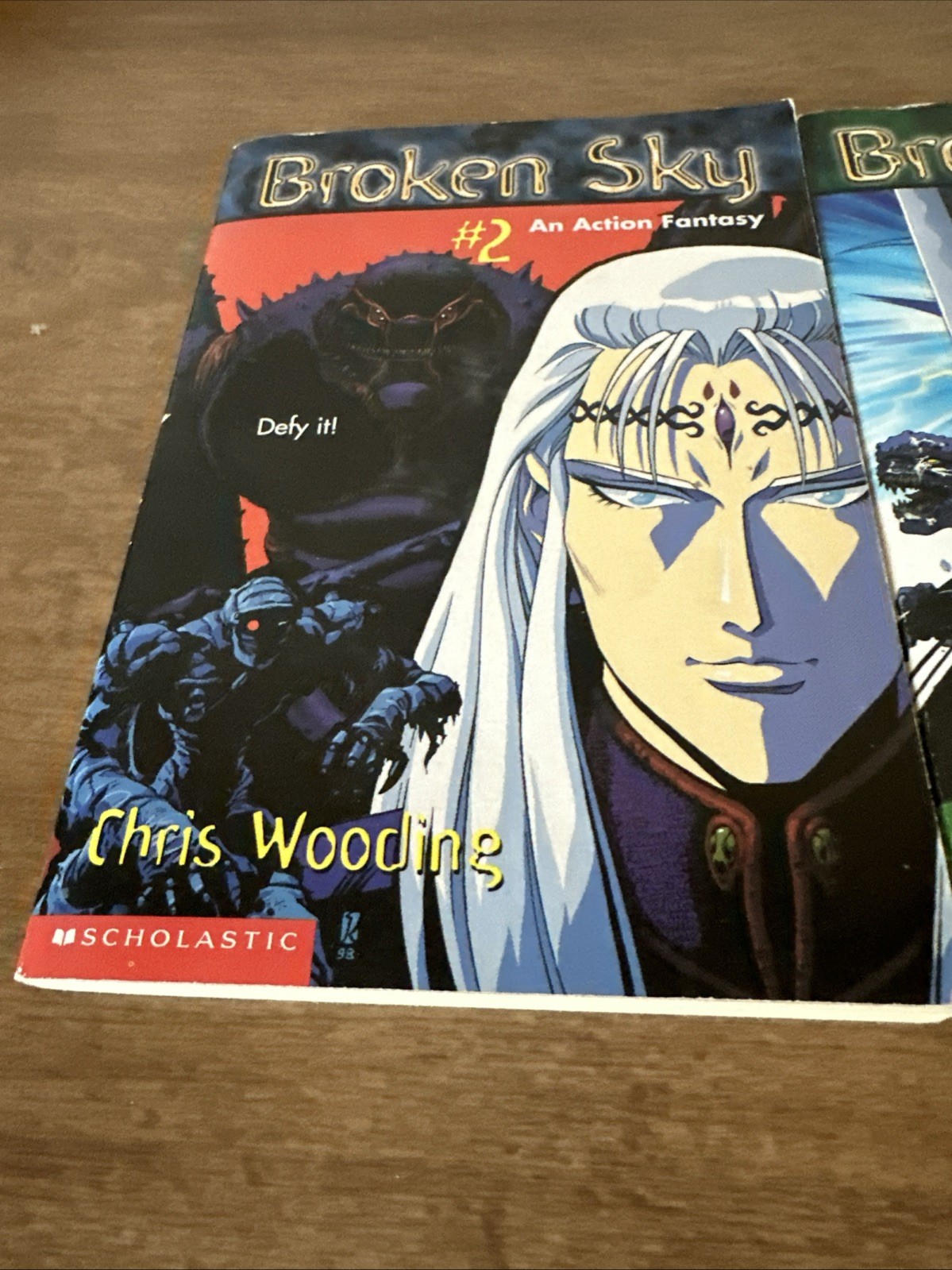 Lot Of 2 Broken Sky Series Books Chris Wooding An Action Fantasy #2&3 Scholastic
