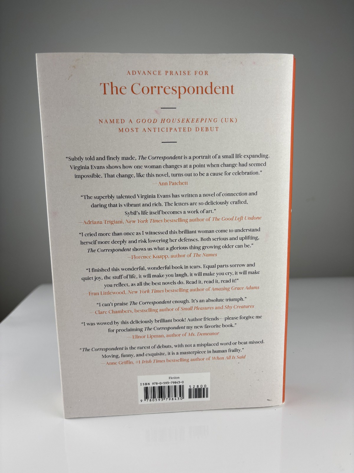 Correspondent : A Novel by Virginia Evans (2025, Hardcover)