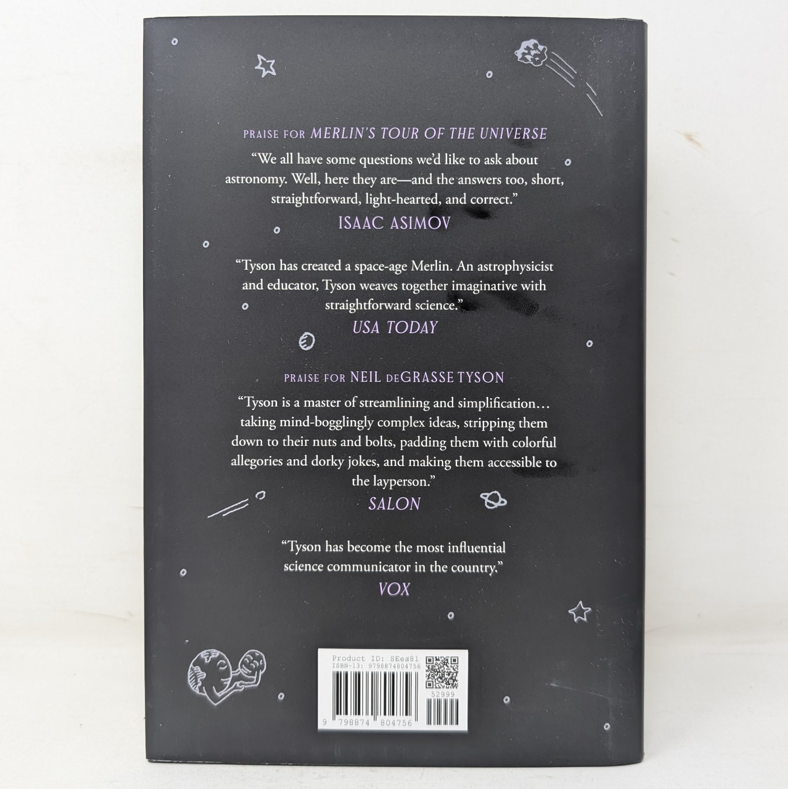 Neil deGrasse Tyson Signed Merlin’s Tour of the Universe Autographed 1st Ed Book