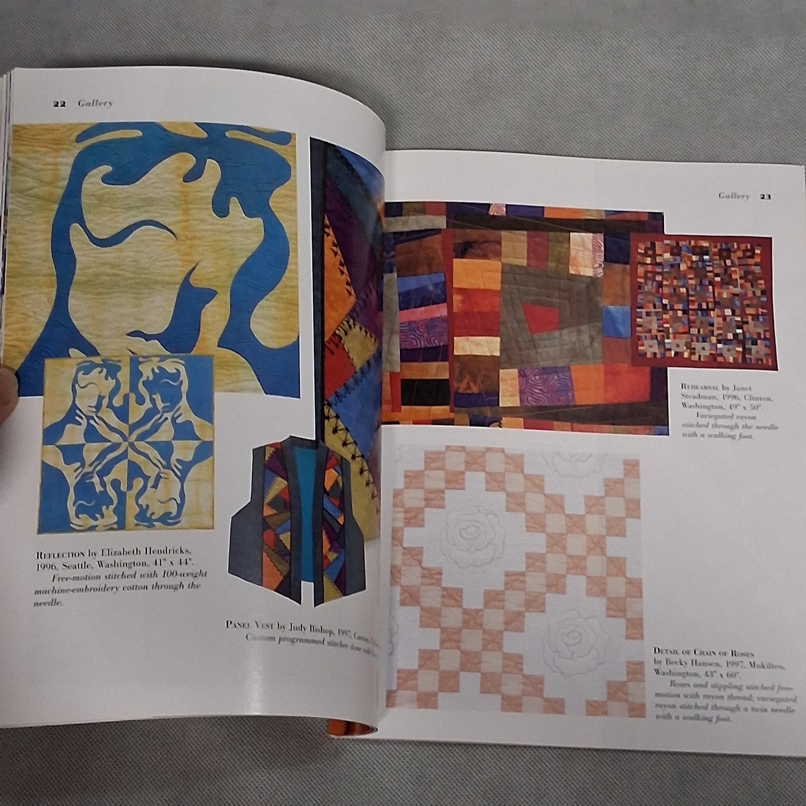 Machine Quilting with Decorative Threads by Noble and Hendricks 88 Pages