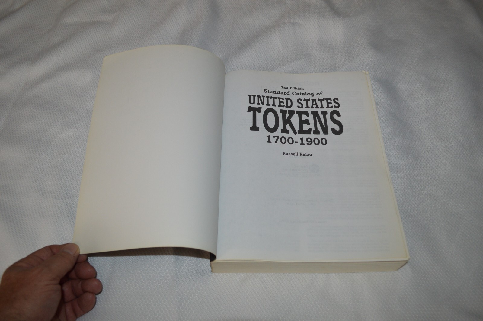 STANDARD CATALOG OF UNITED STATES TOKENS 1700-1900 ~ 2ND EDITION ~ V.G.C. # 2