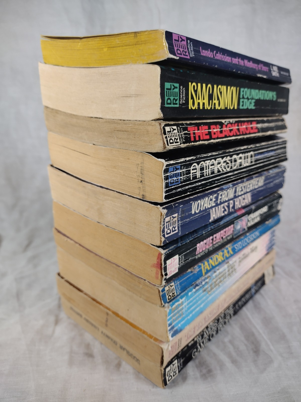 Del Rey Sci-Fi Lot 10 Vintage PB Star Wars Lando Asimov Julian May Brunner SF