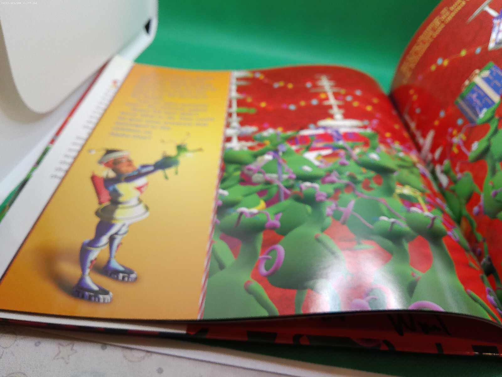 Christmas Adventure Space Elf Sam HB book 1999 signed author Audrey Bruce Wood