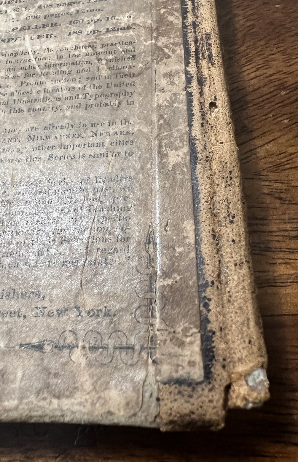 Antique Book 1800’s Hardcover School First Lessons In English Grammar S.W. Clark