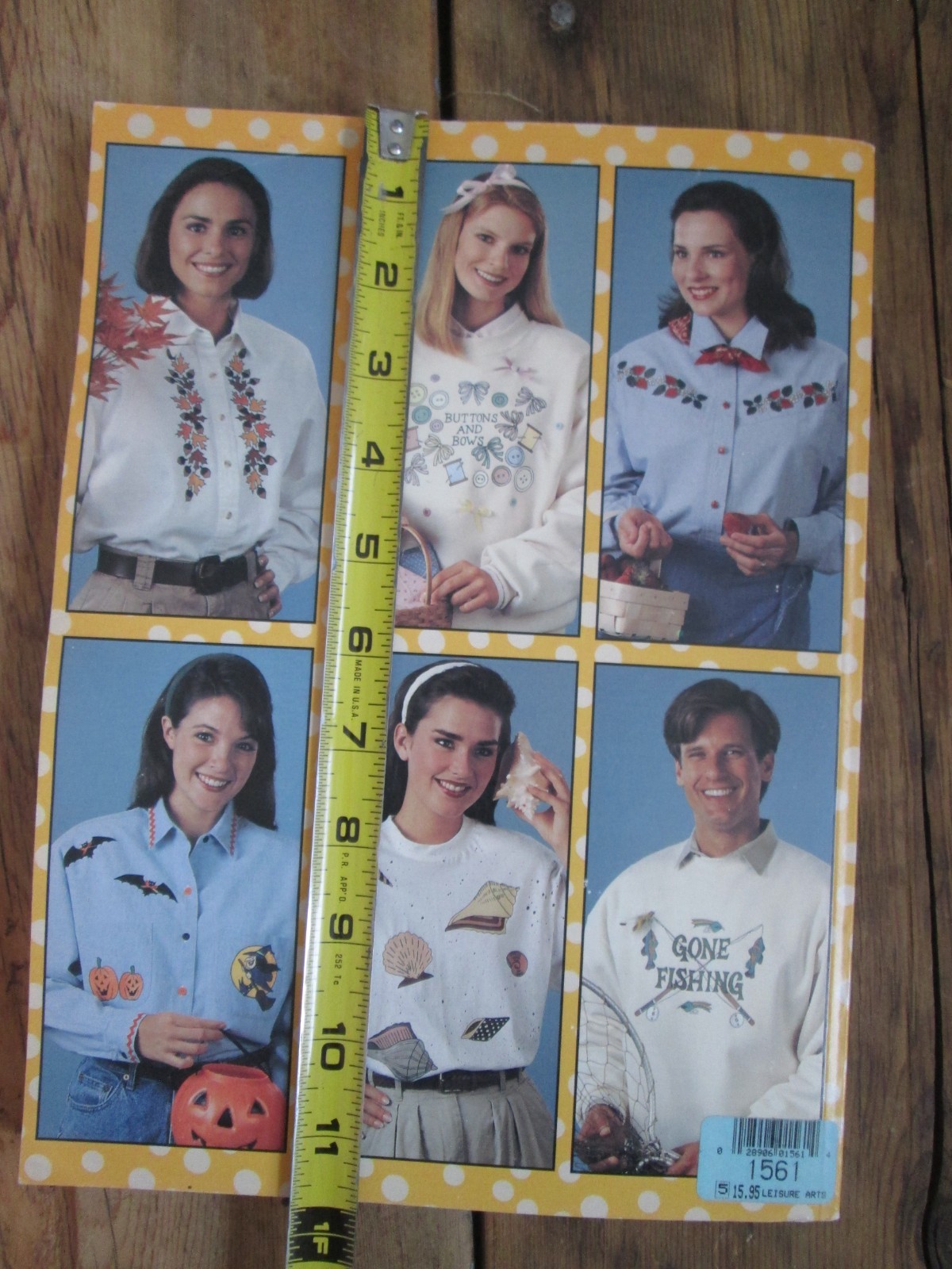 Terrific Iron-On Transfers Book Leisure Arts Hundreds of Designs! Vintage 1994