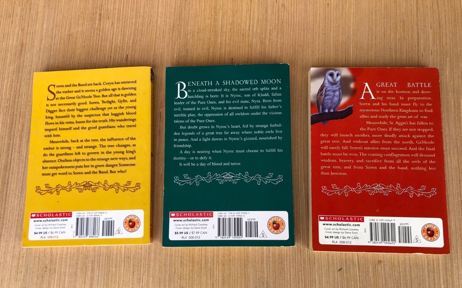 Guardians Of GaHoole Book Series By Kathryn Lasky 1-11 Scholastic Paperback Set
