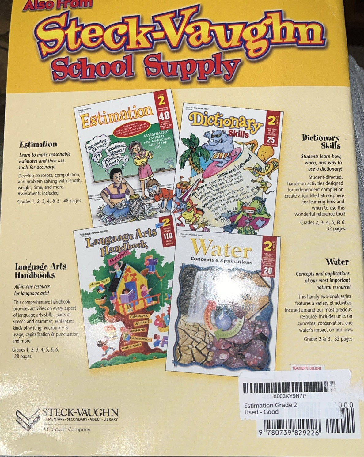 Estimation by Steck-Vaughn Staff (1999, Trade Paperback) Grade 2