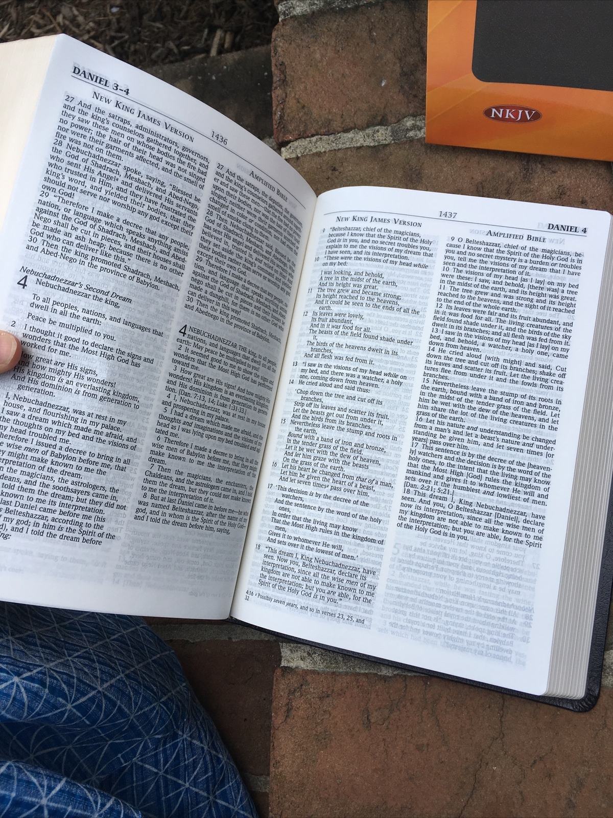 NKJV & Classic Amplified 1987 AMPC Parallel Bible – Black Bonded Leather
