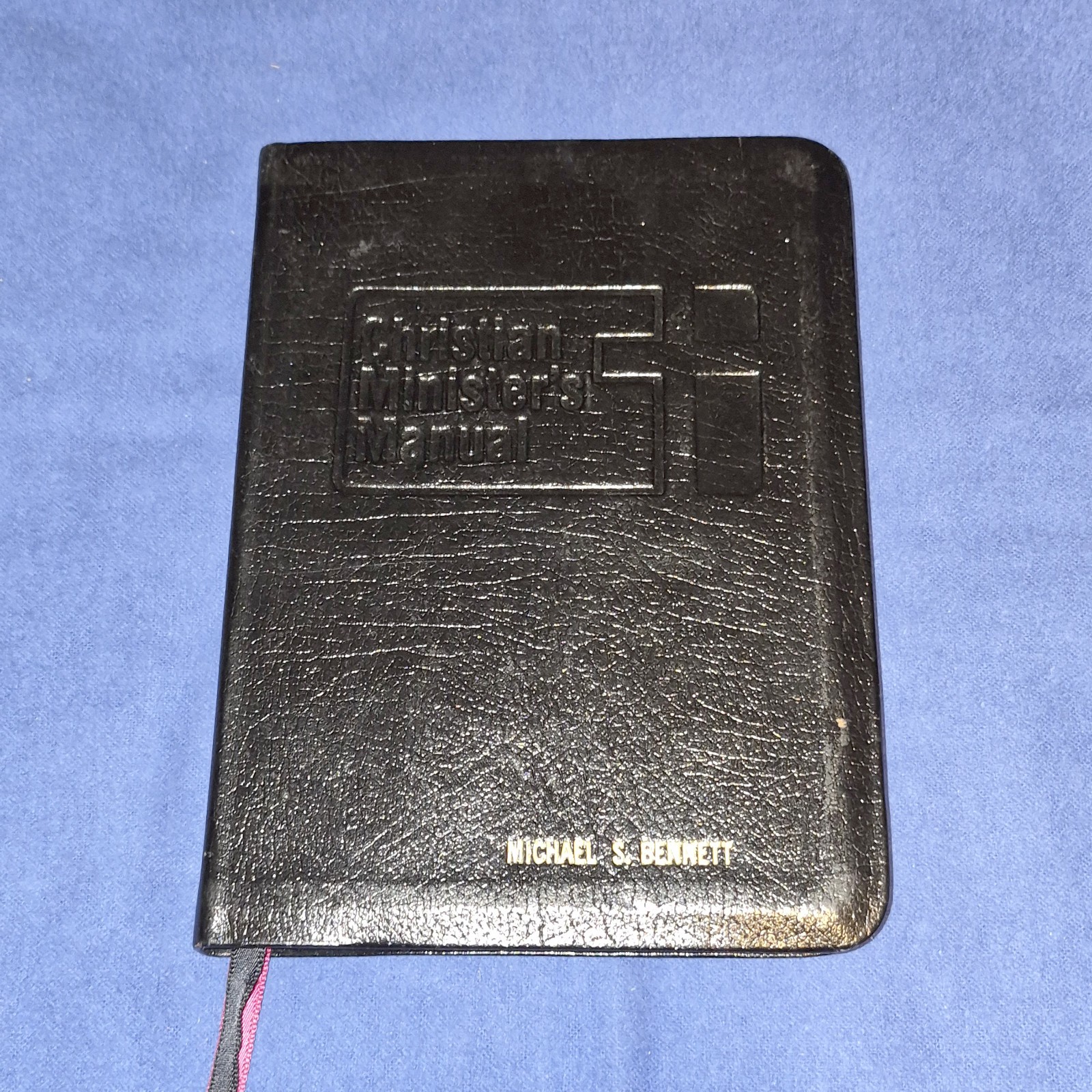 Christian Minister’s Manual Roderick E Huron, Black Imitation Leather 1984 1991