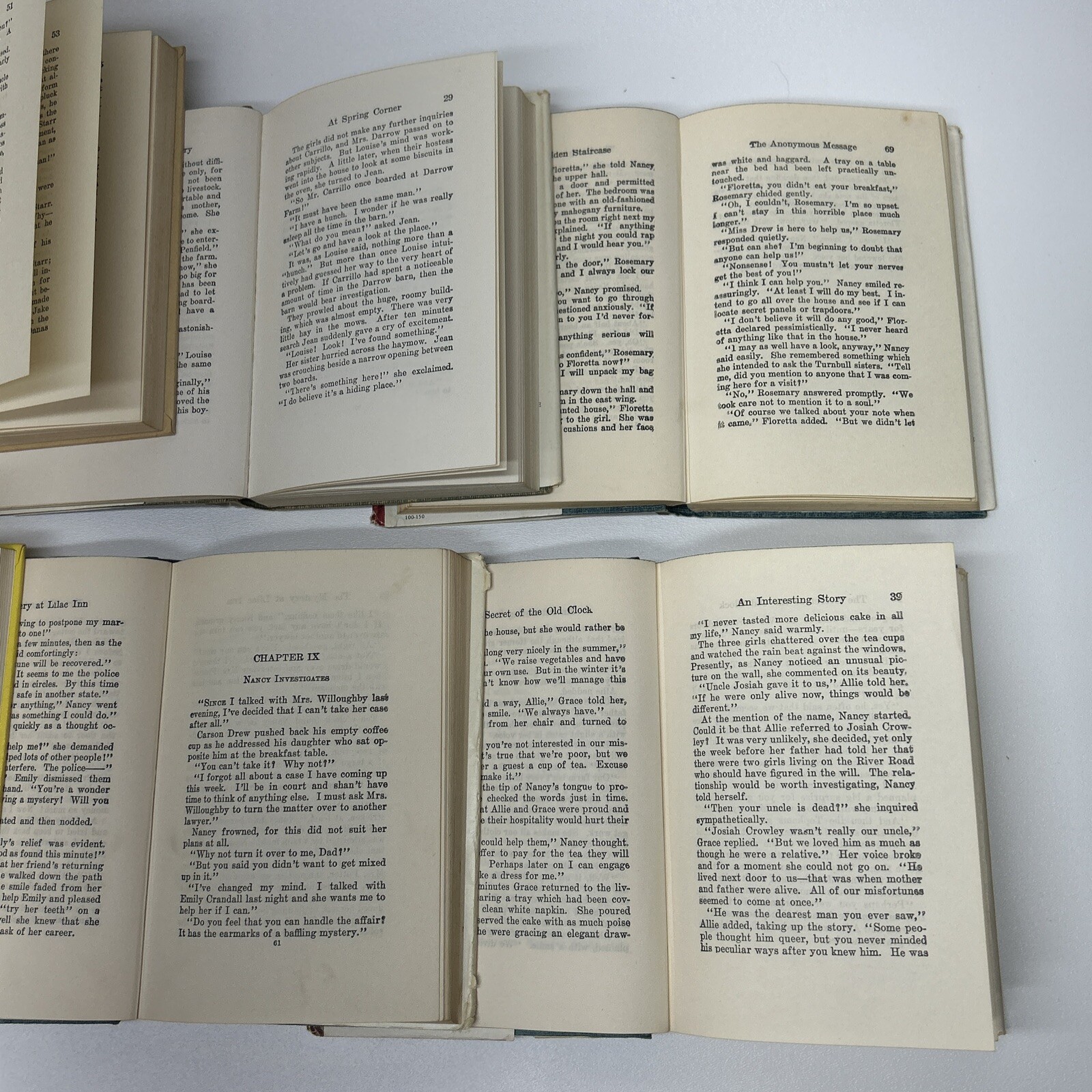 Lot Of 11 Nancy Drew Books Carolyn Keene Hardcover