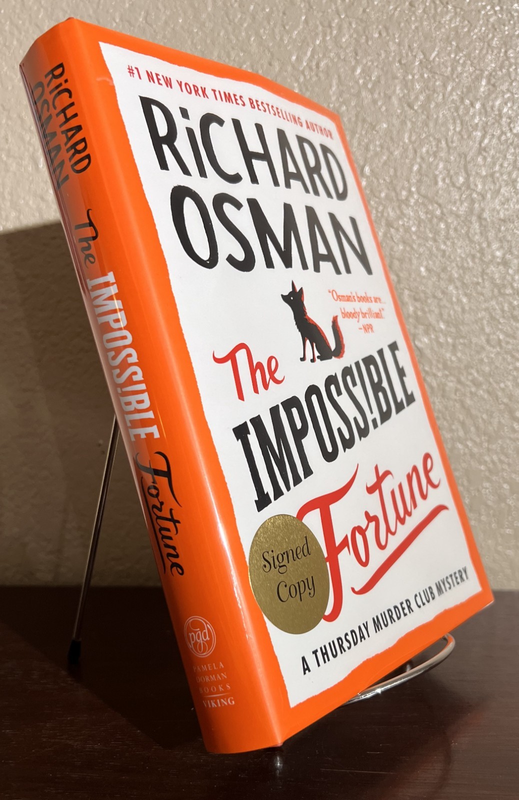 SIGNED ~ THE IMPOSSIBLE FORTUNE by Richard Osman (2025, Hardcover) 1st/1st