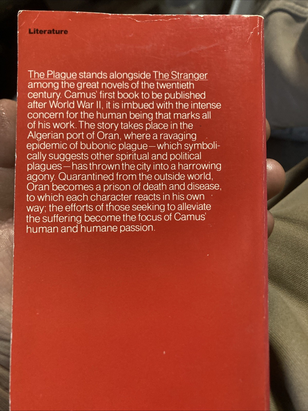 The Plague by Albert Camus (1972, Paperback) Vintage Books