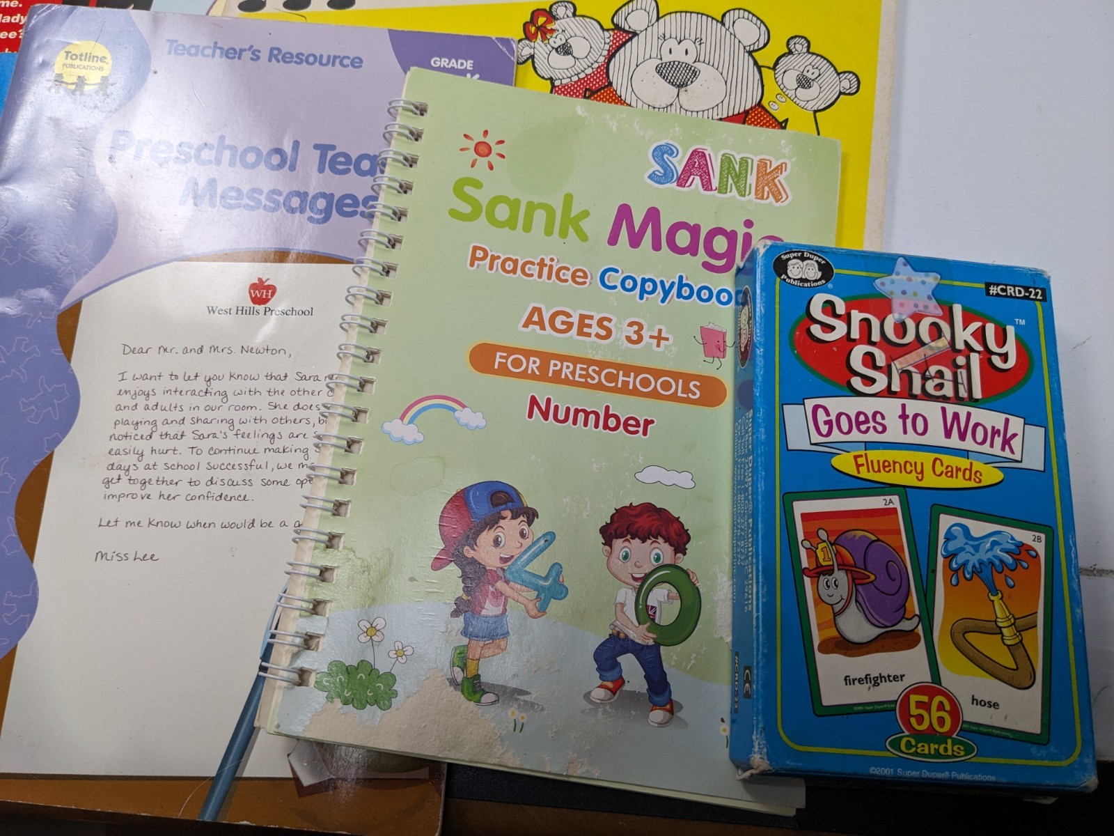 Preschool–Kindergarten Teacher Resource Bundle — Lot of 11 Books + Fluency Cards