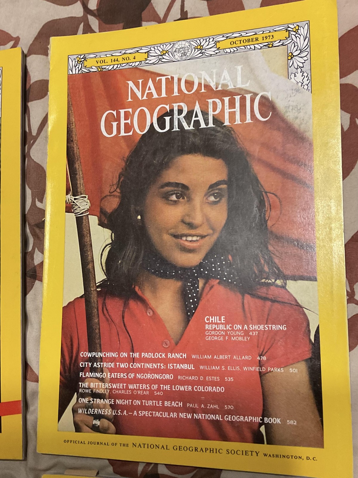 Vintage 1973 National Geographic Magazine Lot Sept Oct Nov Dec Vol 144 3-6 Mags