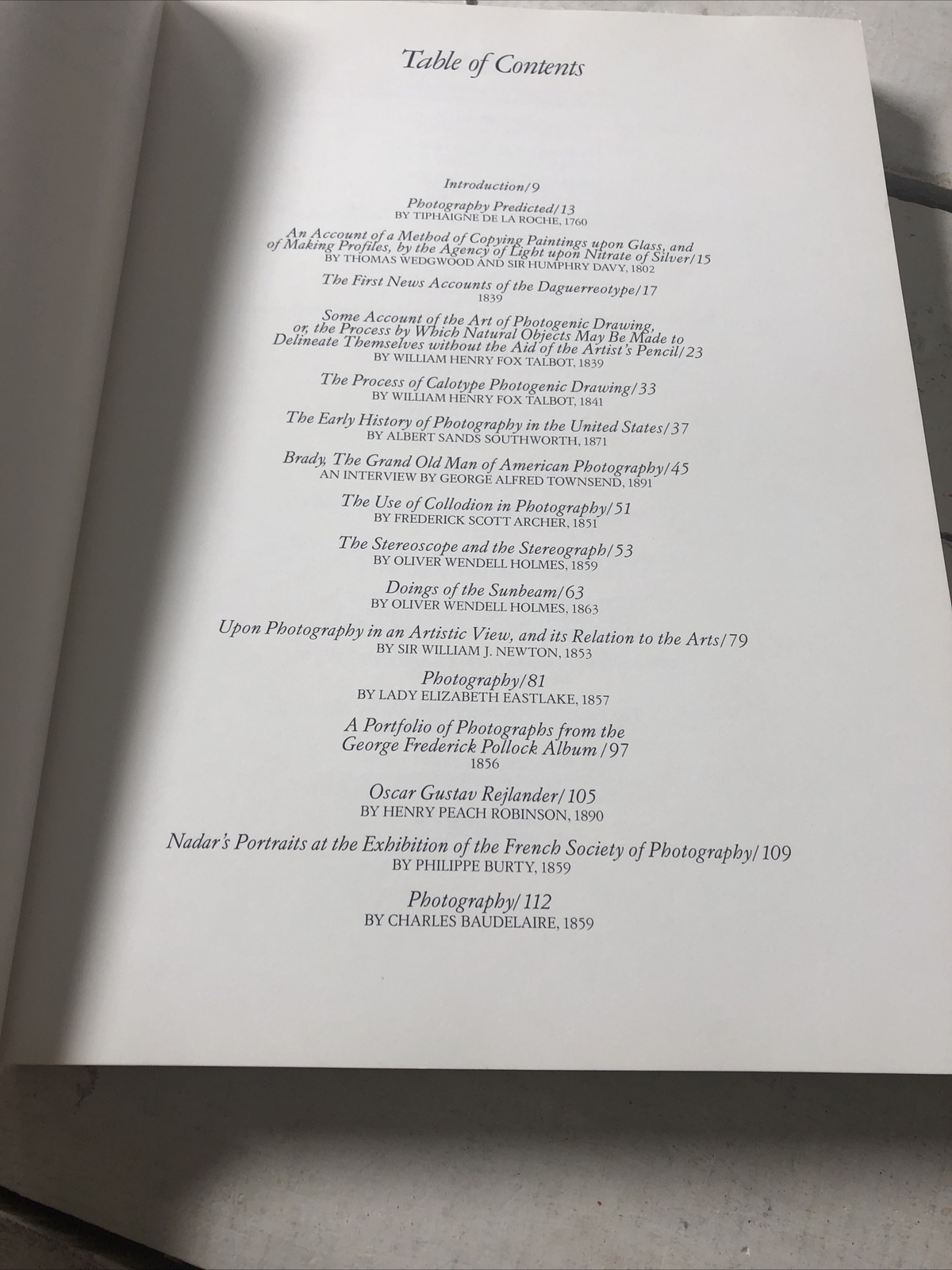 Photography Essays & Images History of Photography Illustrated Reader