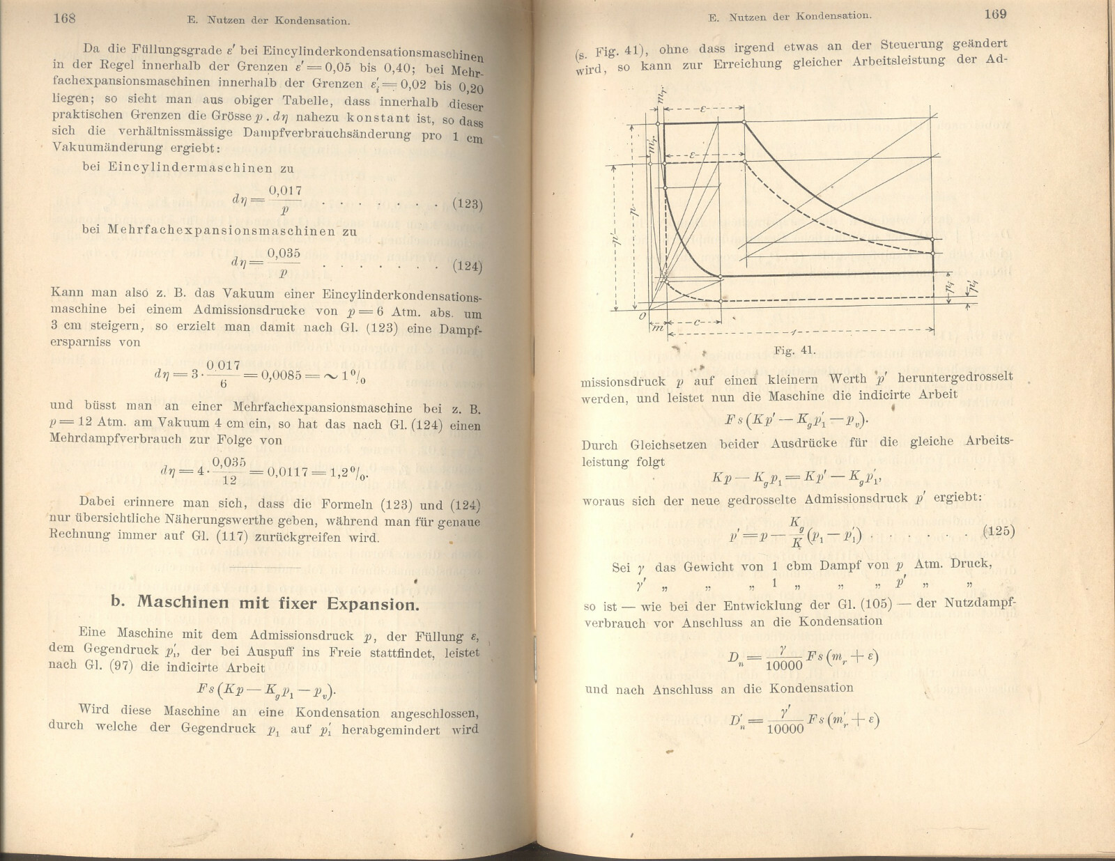 1901 Antique Book, Kondensation by Weiss, Heat cycles, steam engines, German  