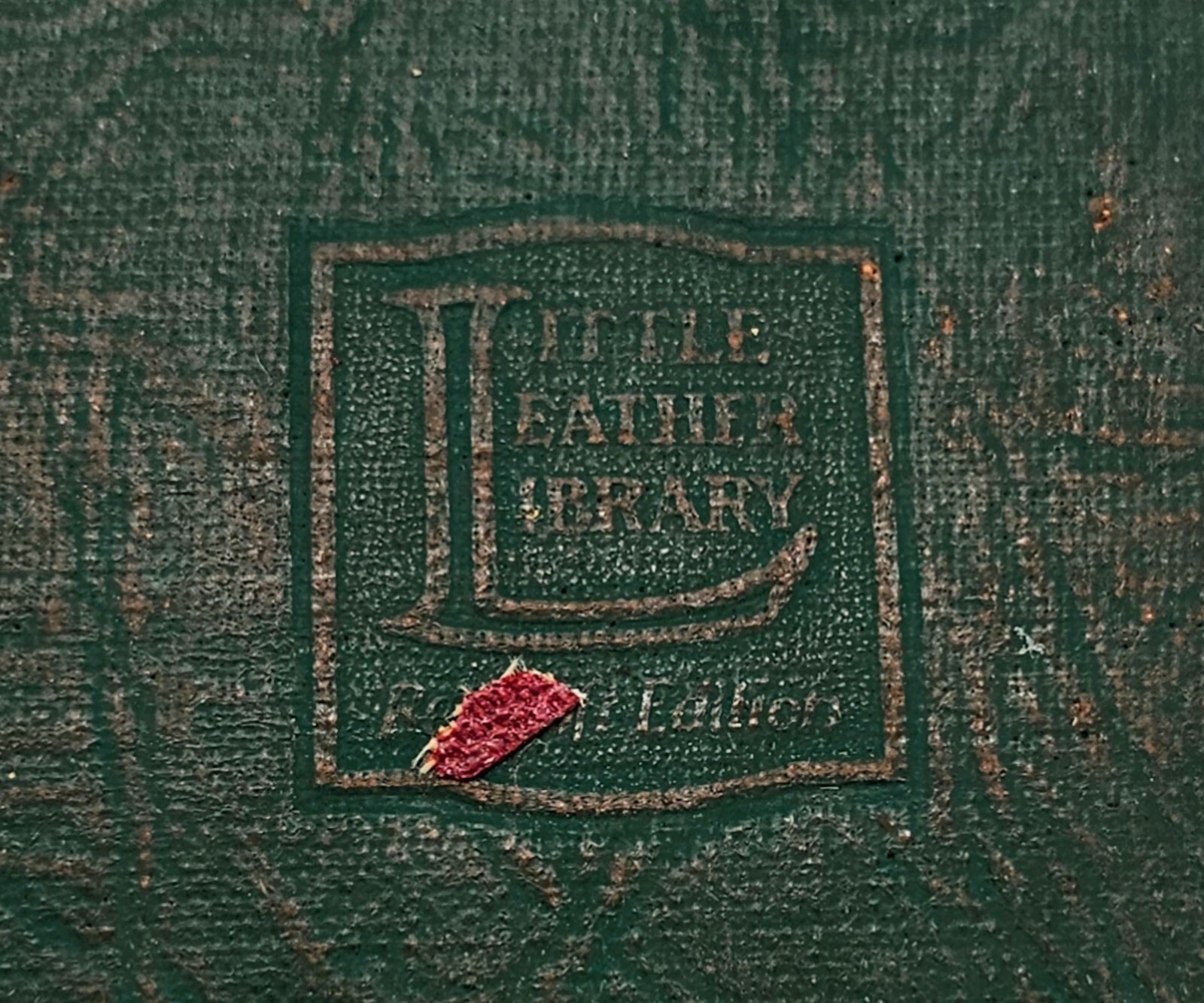 Little Leather Library Books Green Cover Man Without A Country by Hale