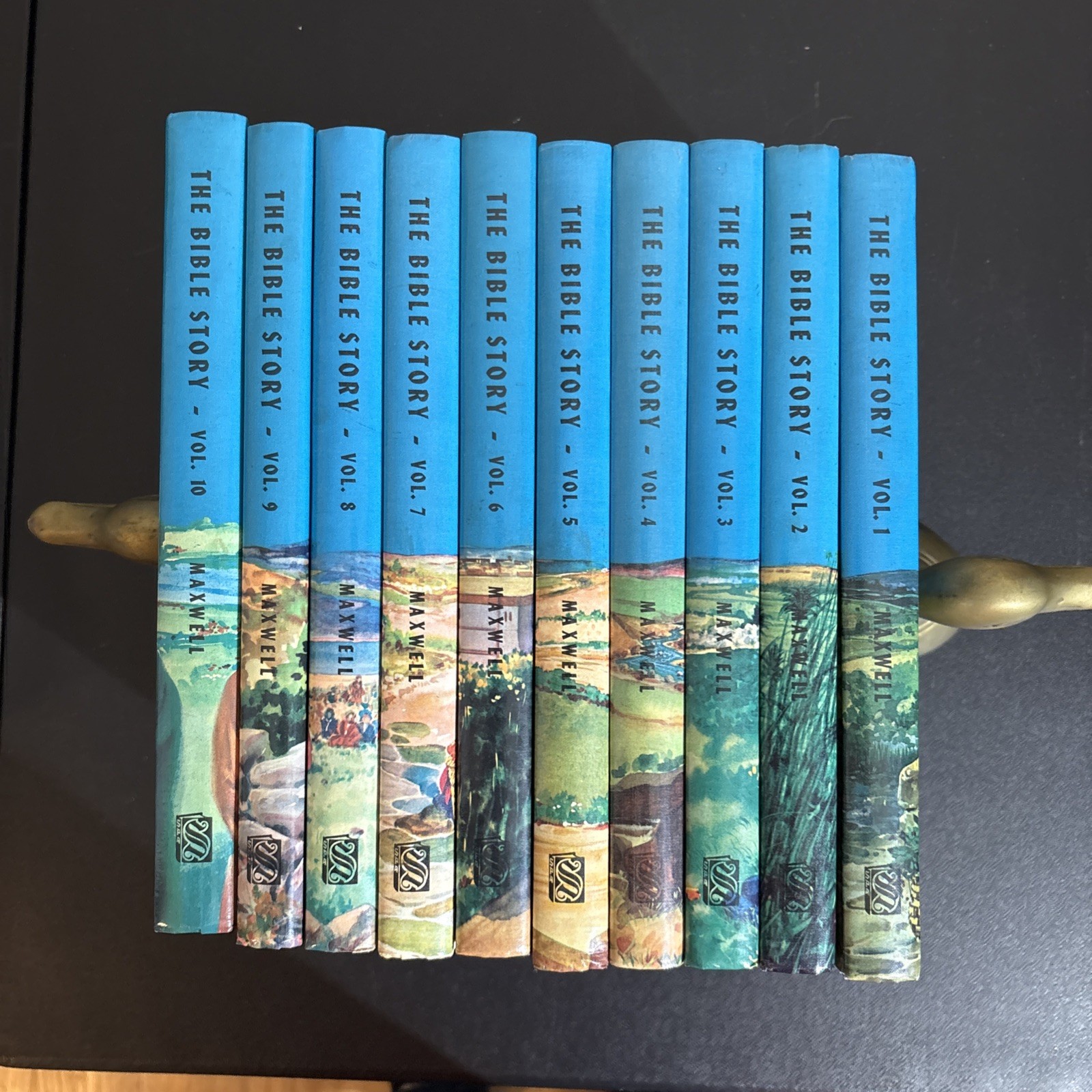 Vintage THE BIBLE STORY Arthur S. Maxwell Complete Set of 10 LIKE NEW