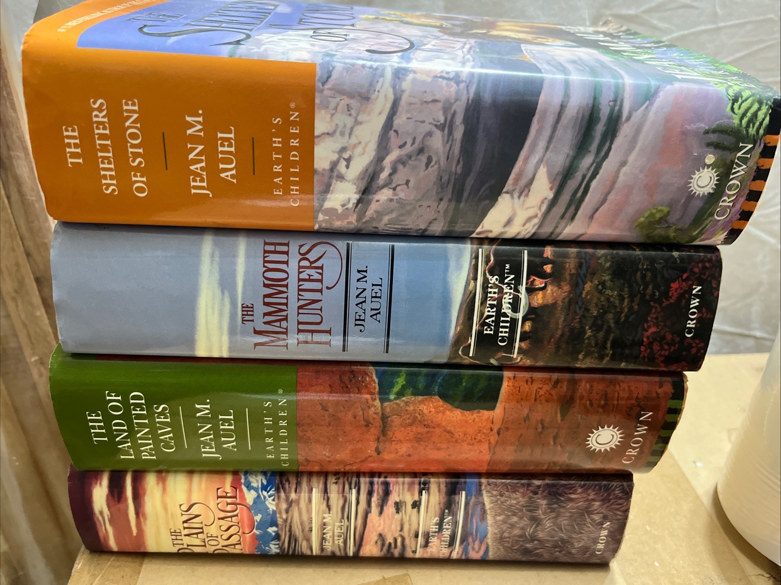 4xJean M Auel EARTH’S CHILDREN Complete 4 Hardback Series All 1st/1st -HC/DJ VGC