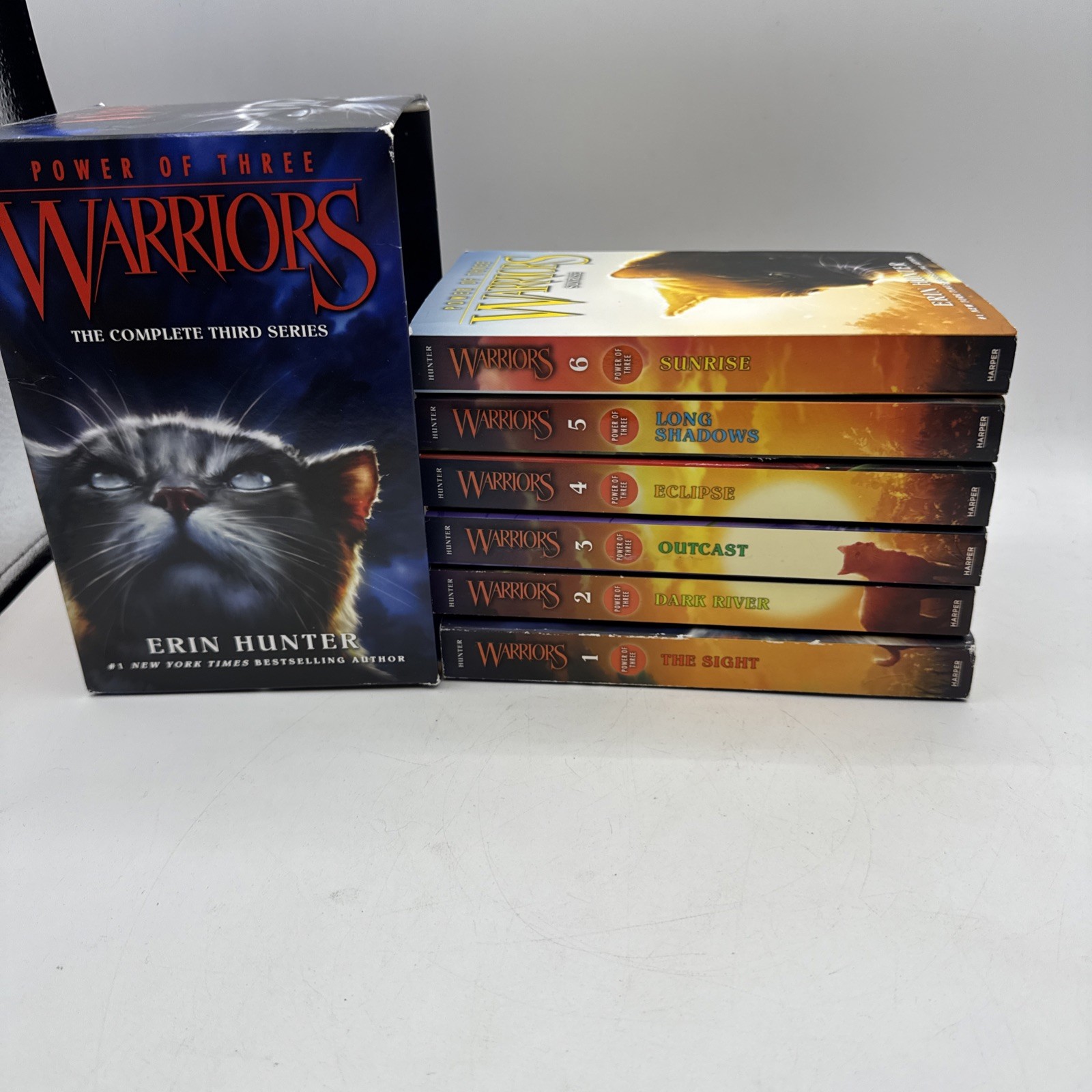 Warriors: Power of Three Box Set: Volumes 1 – 6 Paperback, by Hunter Erin